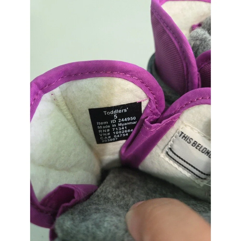 L.L.Bean Northwoods Boot Toddler 5 purple